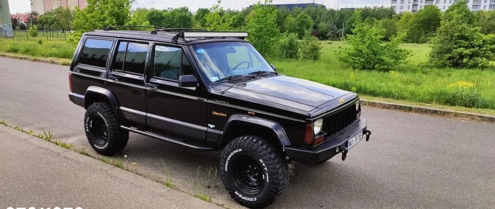 Jeep Cherokee cena 34500 przebieg: 227365, rok produkcji 1996 z Warszawa małe 379